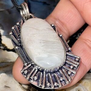 Scolecite Pendant 2 1/4”